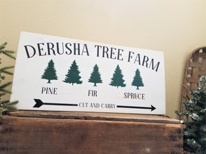 Family Tree Farm Sign 12" x 24"