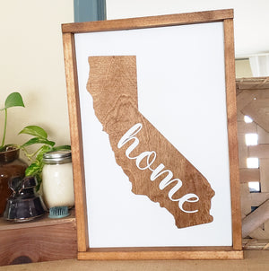Home State 12" x 24" inch signs